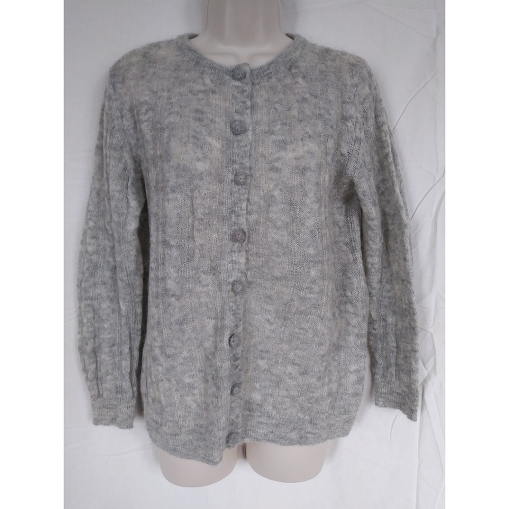 Women Grey Wool/Mohair Jacket by Joe Fresh size M